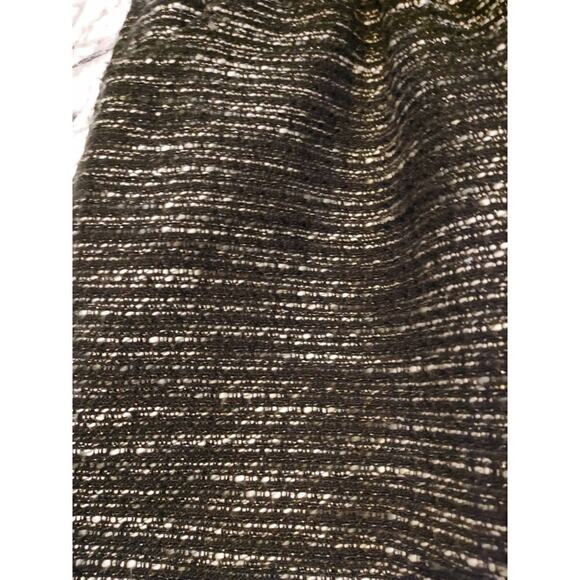 Outback Red A-Line Mini Skirt Elastic Waist Lined Tweed Spacedye Black Womens M - Picture 4 of 8